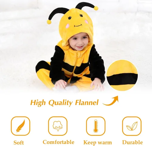 Vista 5 de TONWHAR Baby Boy's Girl's Animal Bodysuit Infant And Toddler's Romper Jumpsuit Halloween Costume Partywear