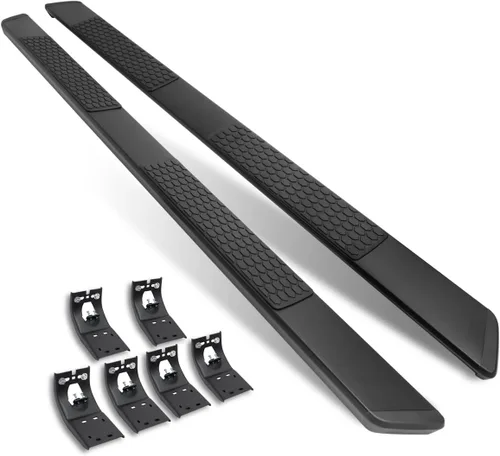 Vista 7 de PM PERFORMOTOR Estribos Nerf Bar de acero inoxidable de 5 pulgadas de ancho compatibles con cabina 09-10 Ram 1500 Quad (extendida), PM-RNB-8225-SS
