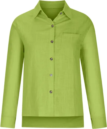 Vista 150 de SMIDOW Camisa de algodón y lino con botones para mujer