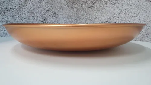 Vista 6 de Cadena de lluvia de 11 pulgadas de diámetro de hierro cuenca de anclaje, color cobre, resistente al óxido Bonita fuente decorativa adecuada