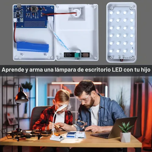 Vista 2 de MIOYOOW Kit de soldadura de lámpara de escritorio LED con brillo ajustable