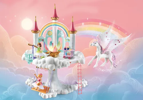Vista 3 de Playmobil Castillo del arco iris en las nubes