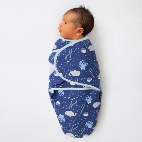 Vista 3 de The Peanutshell Juego de 3 mantas para bebé, saco de dormir para recién nacido, saco de dormir para recién nacidos, de 0 a 3, 3 a 6 meses, algodón