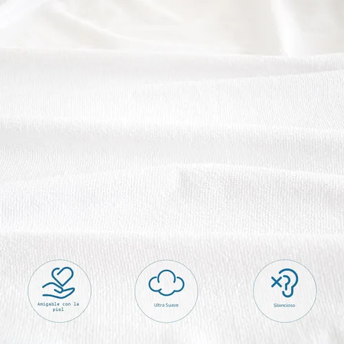 Vista 5 de RV King Terry Mattress Protector Waterproof for 72''×80'' up to14