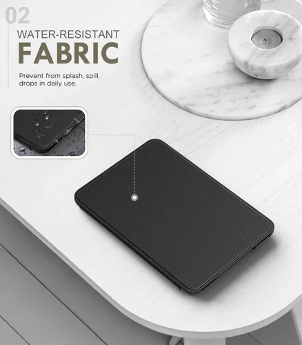 Vista 3 de MoKo Funda para Amazon Kindle Basic de 11ª generación 2024/2022 de 6", color negro mezclilla Cubierta ligera para Kindle Basic de 11ª