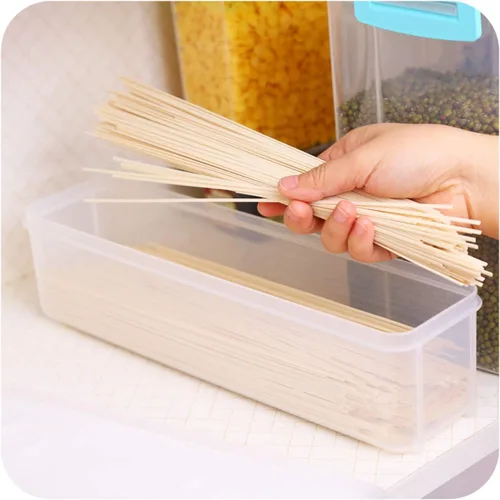 Vista 4 de Guardians Caja para guardar fideos y pasta con tapa blanca