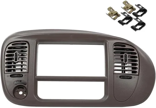 Vista 21 de PIT66 Bisel de Almohadilla de Tablero Negro Compatible con Ford F150 1997-2003/ Compatible con Ford Expedition 1997-2003