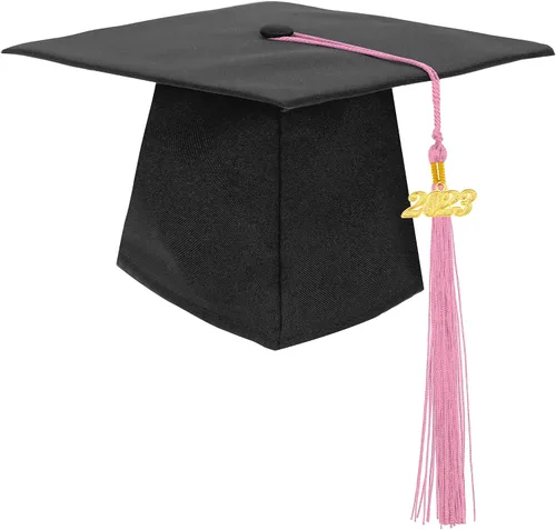 Vista 20 de Gorra de graduación negra con borla 2023/2024 para secundaria y licenciatura Negro Tassel