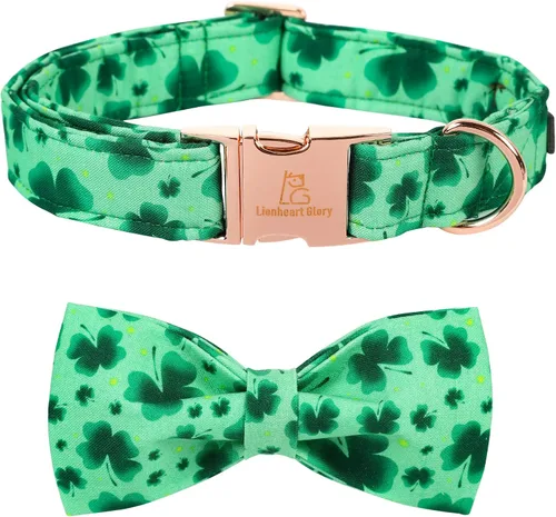 Vista 30 de Lionheart glory - Collar de perro de San Valentín, collares para perros con lazo, collares para mascotas ajustables con lazo para perros pequeños