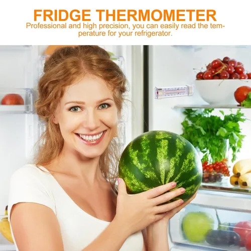 Vista 7 de 6pcs High Precision Fridge Temperature Meter Refrigerator Thermometer Supermarket Use Analog Dial Temperature Gauge for Kitchen and Freezer