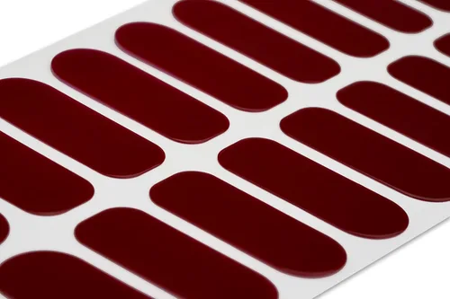 Vista 3 de TOUGH GIRLS 22 tiras de esmalte de uñas de gel semicuradas prémium con accesorios de aplicación (borgoña)