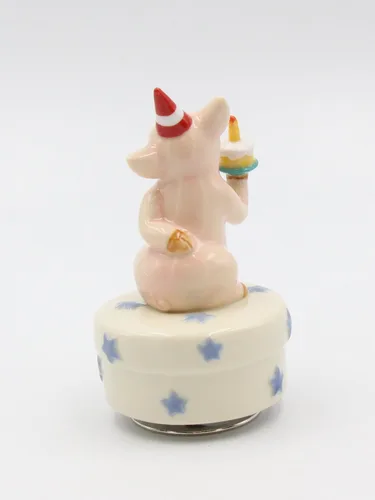 Vista 3 de Cosmos Gifts 80134 Birthday Piggy Music Box 4 7/8" H