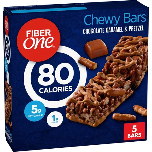 Vista 14 de Barras de snack masticables Fiber One de 70 calorías, chocolate, 5 unidades (Paquete de 2)