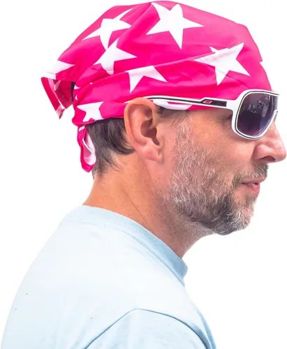 Vista 6 de Bandana para disfraz con estampado de estrellas de Macho Man