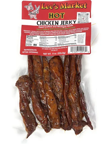 Vista 6 de Lee's Market Carne seca de pollo a la parrilla con piña, suave y tierna, saludable y baja en carbohidratos, sin gluten, apta para dieta paleo