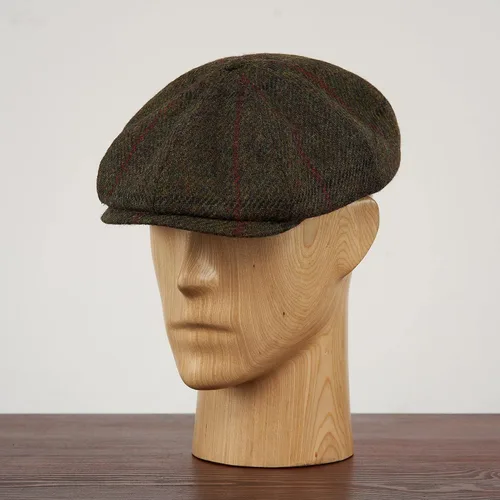 Vista 5 de Sterkowski Shelby Gorra Gorra 100% Harris Tweed Newsboy para hombre Sombrero Peaky Blinders de 8 paneles