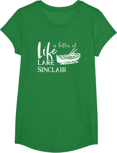 Vista 50 de Life is Better at Lake Sinclair Georgia Camiseta Negro