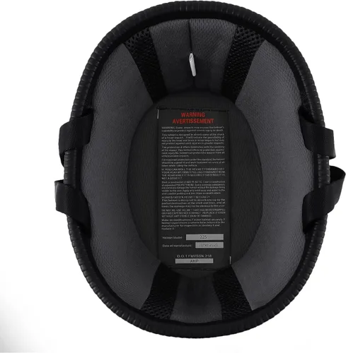 Vista 5 de [Usado] Sange Motocicleta DOT medio casco correa de liberación rápida cara abierta casco retro para Cruiser Scooter Chopper