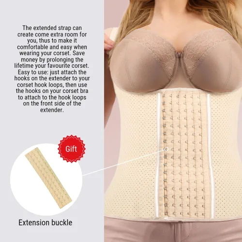 Vista 4 de Latex Corset Waist Trainer for Women - Waist Cincher Shapewear - Corset Body Shaper - Faja Corset Vest