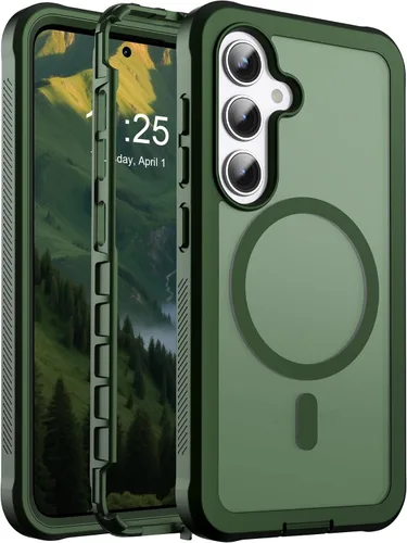 Vista 89 de jaroco - Funda magnética compatible con MagSafe para iPhone 11 de 6.1 pulgadas; protección de grado militar contra caídas, de doble capa