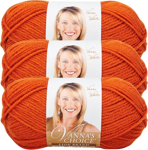 Vista 41 de Lion Brand Yarn (1 madeja) Hilo Vanna's Choice, mármol gris