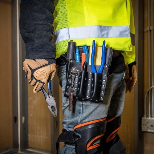 Vista 10 de Klein Tools 5125 bolsa de piel para herramientas, 5 bolsillos