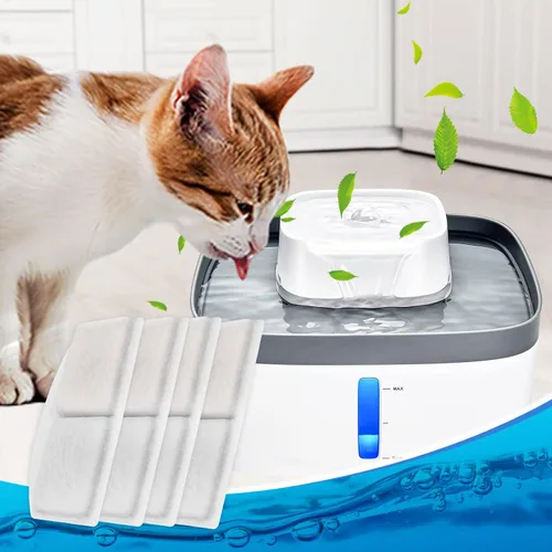Vista 8 de Repuesto de filtro de fuente para mascotas, 12 paquetes de filtro de fuente de agua para gatos compatible con fuente automática para mascotas de 100