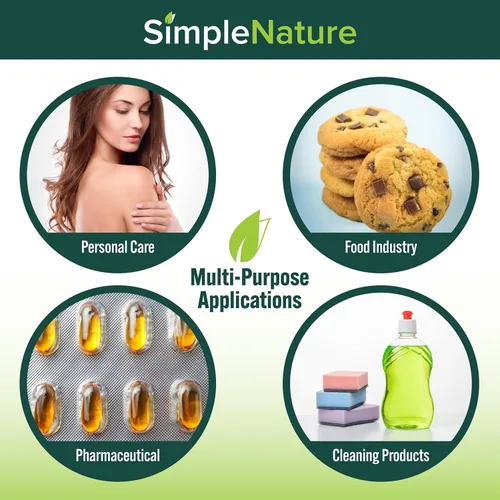 Vista 6 de Simple Nature Glicerina vegetal 100% pura, 2 galones, natural pura de grado alimenticio y cosmético para cuidado de la piel, cuidado del cabello
