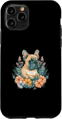 Vista 10 de iPhone 15 Bulldog Francés Asia Arte Japón China Amante de la Naturaleza Frenchie Caso