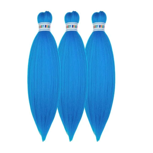 Vista 77 de Pelo corto negro trenzado preestirado de 14 pulgadas para trenzas sin nudos, pelo sintético 1B trenzado para trenzas Bob Box