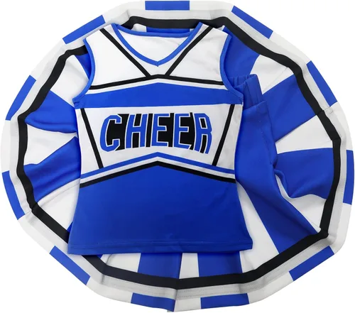 Vista 3 de Koatobbor Girls Cheerleader Costume Cheerleading Outfit Dress for Halloween Party Birthday Gift 3-9Years