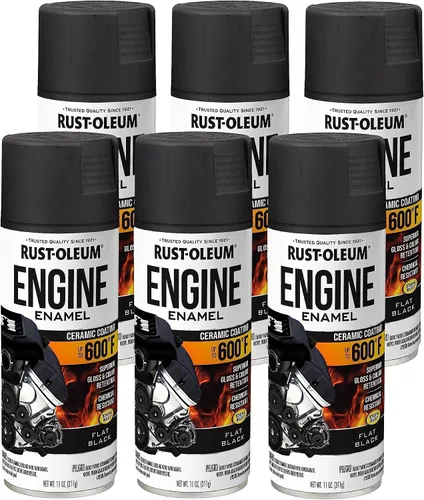 Vista 37 de Rust-Oleum 366428-6PK - Pintura en aerosol de esmalte para motor, 11 onzas, aluminio, (paquete de 6)
