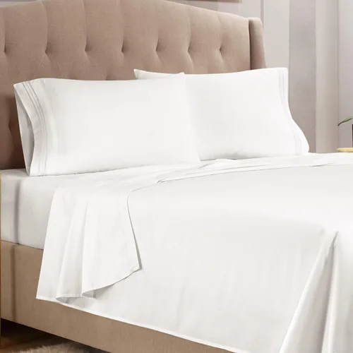 Vista 61 de Empyrean Juego de sábanas individuales - 110 GSM 4 piezas de sábanas para cama individual, sábanas de tamaño individual doble cepillado, sábanas