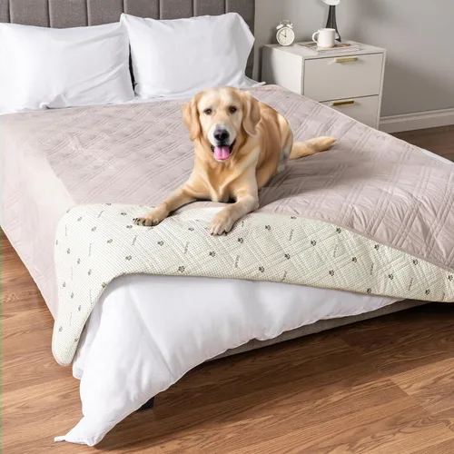 Vista 24 de PetAmi Funda de sofá impermeable para perros, manta impermeable para mascotas, funda reversible para muebles protector de sofá para cama de gato