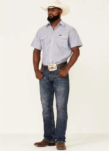 Vista 2 de Wrangler Camisa Denim de Manga Corta con Broche