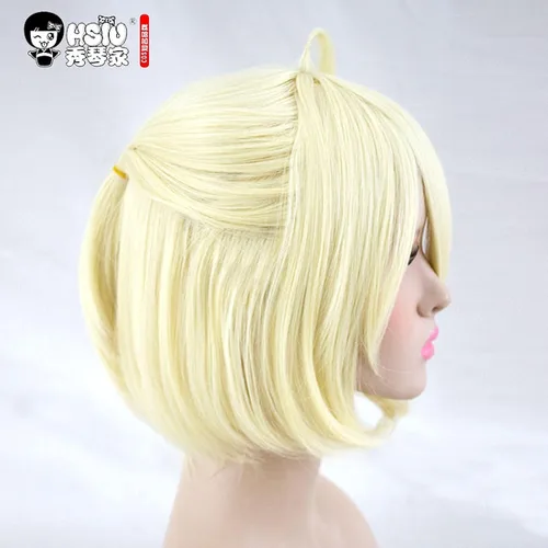 Vista 2 de LCNING Cosplay Shinazugawa Sanemi - Peluca corta para cosplay, disfraz de anime Demon Slayer Kimetsu no Yaiba para hombres y mujeres, pelo