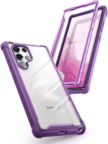 Vista 11 de i-Blason Funda transparente para Samsung Galaxy S22 Ultra (6.8 pulgadas) 5G, funda protectora robusta [Ares] sin protector de pantalla integrado