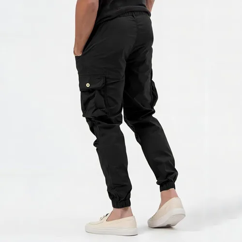 Vista 2 de Pantalones de trabajo impermeables para hombre, pantalones cargo vintage para hombre, pantalones de trabajo grandes y altos, pantalones deportivos