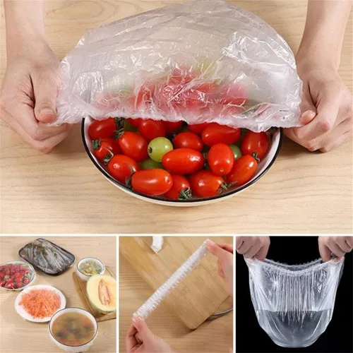 Vista 2 de Fresh Keeping Bags - 100 fundas elásticas para tazones, fundas elásticas reutilizables para tazones, tapas elásticas para tazones y fundas para 100