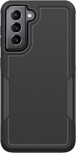 Vista 7 de Funda para Samsung Galaxy S21: funda protectora de doble capa resistente para teléfono celular, a prueba de golpes, con protector de pantalla