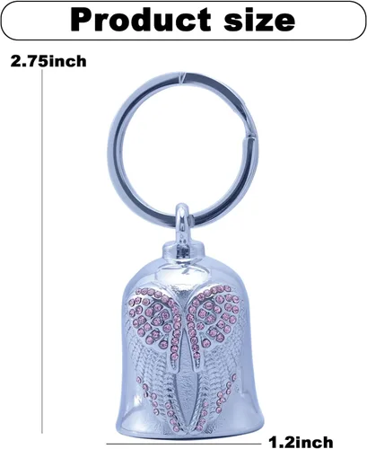 Vista 2 de Motorcycle Women Bells - Motorcycle Angel Bell for Men Women,Bell Biker Accessory,Guard Riding Safety