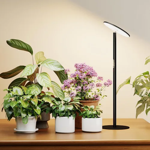 Vista 10 de chiphy Luces de cultivo de escritorio para plantas de interior, luz LED de espectro completo, lámpara de cultivo de mesa de aluminio de 40 W