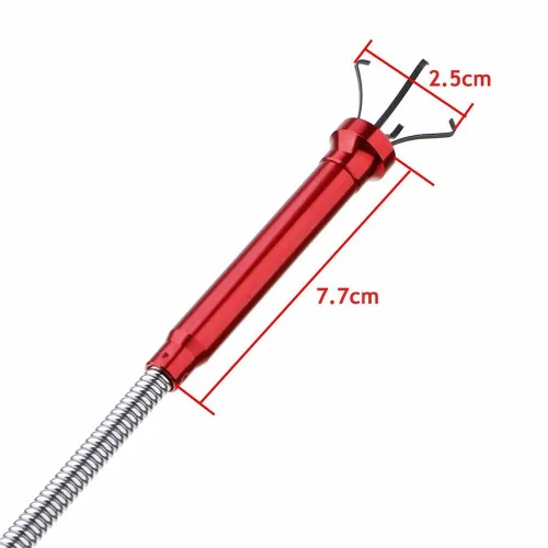 Vista 6 de Herramienta de recogida de garras con luz LED magnética brillante, herramienta de recogida magnética de 24.4 pulgadas de largo, herramienta