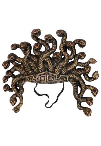 Vista 2 de Corona de Disfraz de Medusa Serpentina Multicolor
