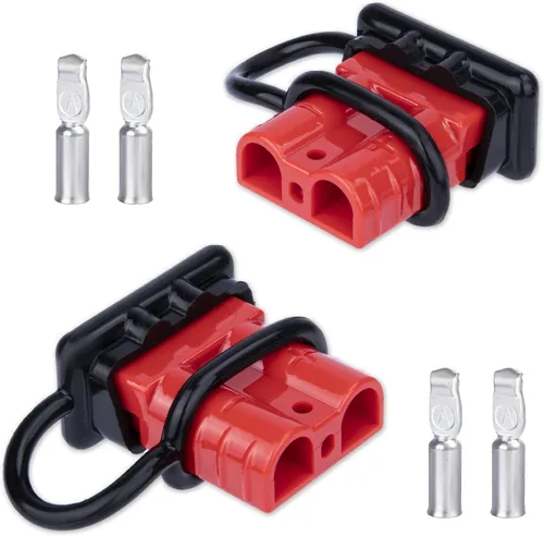 Vista 9 de BFXM Anderson - Conector de 2 piezas, baterías de 175 amperios y 12 V, kit de enchufe de conexión/desconexión rápida, conectores para cables de 1/0