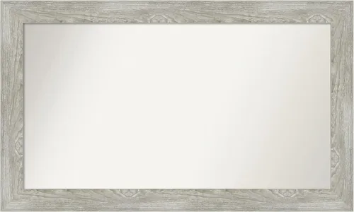 Vista 231 de Amanti Art Espejo personalizado, espejo de baño Alexandria Greywash, espejo de pared o espejo de tocador de baño sobre el fregadero