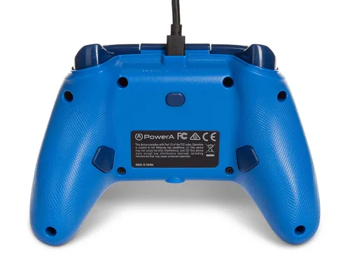Vista 6 de PowerA Enhanced Wired Controller for Xbox - Blue Gamepad Wired Video Game Controller Gaming Controller Xbox Series XS Xbox One - Xbox Series X