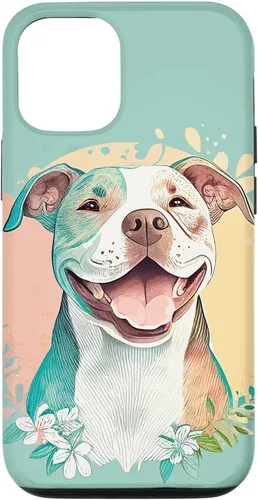 Vista 28 de Pit Bull - Carcasa para iPhone 17, diseño artístico de Pitbull para mujer