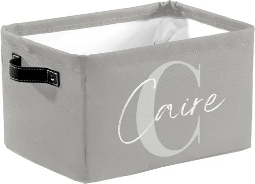 Vista 34 de Cesta de regalo personalizada con nombre, caja de juguetes de almacenamiento personalizada para niños, organizador de cubos de almacenamiento