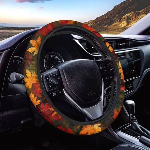 Vista 33 de Asian Dragon - Funda universal para volante de automóvil, accesorios interiores de automóvil, lavable, transpirable, funda para volante